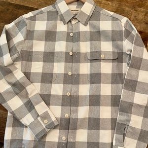 The Moto Utility Shirt in Ash & Natural Plaid (Taylor Stitch)
